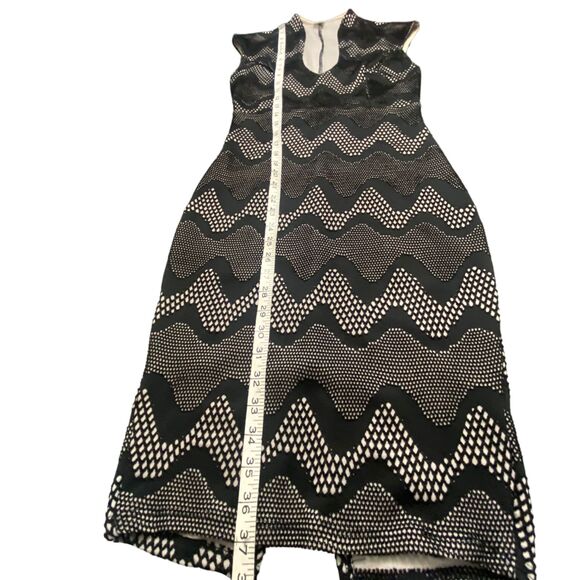 Steps Women Black Nude Bandage Midi Dress Bodycon Pencil Medium - Picture 11 of 11